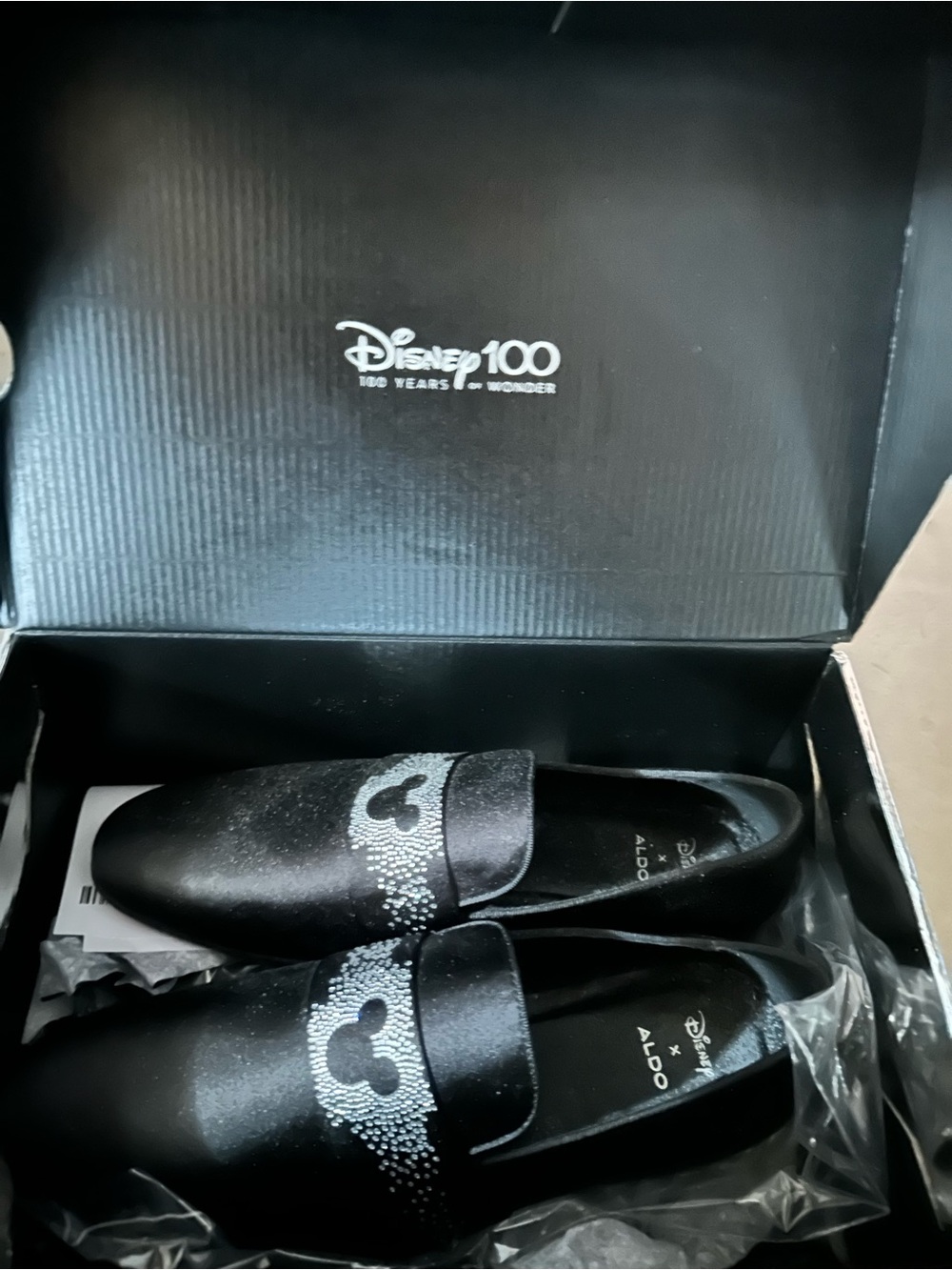 ALDO x Disney Women’s Black Mickey Loafers
